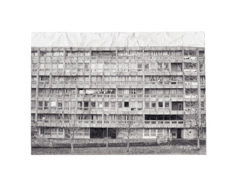 1_Jessie Brennan_A Fall of Ordinariness and Light_(The Order Land)_2014_Graphite on paper (framed in aluminium)_57-5 x 71-5 cm_Commissioned for Progress by the Foundling Museum_2014